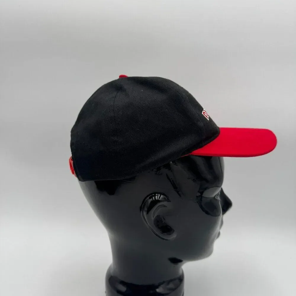 Super Mario Hat Boys Kids Adjustable Snapback Black Red Nintendo Embroidered